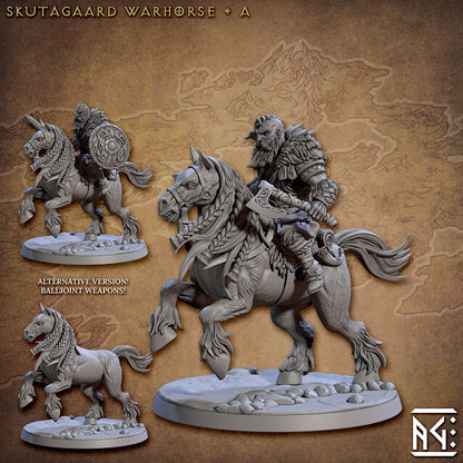 Warhorses - 3D Printed Miniature - Fantasy Miniature -Tabletop  Miniature - Tabletop Miniature - D&D - Artisan Guild DnD