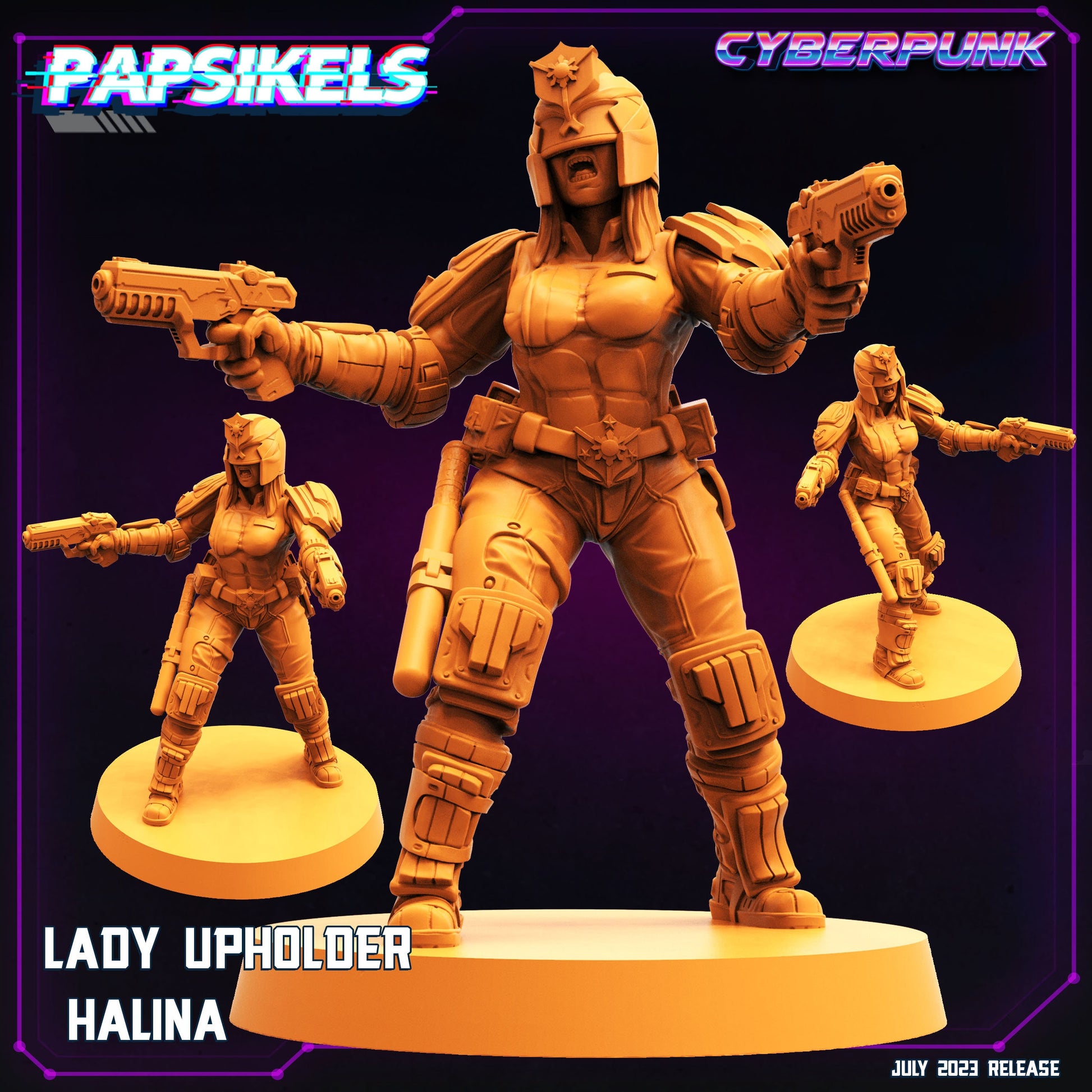 Halina - Resin Miniature - Tabletop miniature - Fantasy Miniature - 32mm - D&D - Sci-fi Miniature - Papsikel