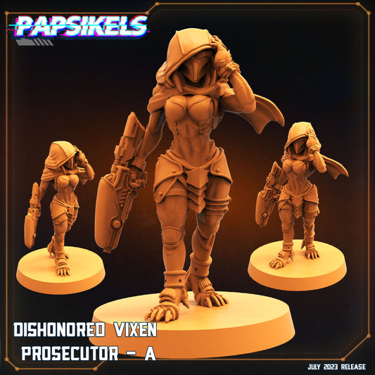 Vixen Prosecutors  -  Resin Miniature - Tabletop  miniature - Fantasy Miniature - 32mm - D&D -  Sci-fi Miniature - Papsikel