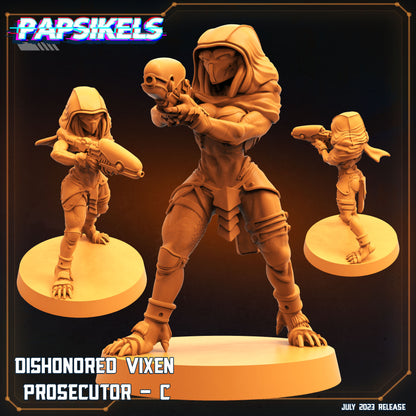 Vixen Prosecutors  -  Resin Miniature - Tabletop  miniature - Fantasy Miniature - 32mm - D&D -  Sci-fi Miniature - Papsikel