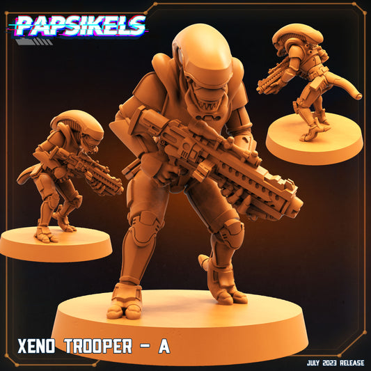 Xeno Troopers -  Resin Miniature - Tabletop  miniature - Fantasy Miniature - 32mm - D&D -  Sci-fi Miniature - Papsikel