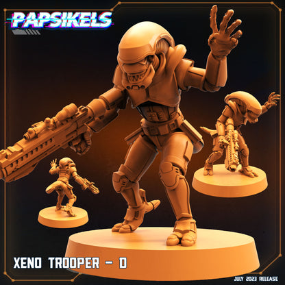 Xeno Troopers -  Resin Miniature - Tabletop  miniature - Fantasy Miniature - 32mm - D&D -  Sci-fi Miniature - Papsikel