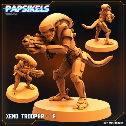 Xeno Troopers -  Resin Miniature - Tabletop  miniature - Fantasy Miniature - 32mm - D&D -  Sci-fi Miniature - Papsikel