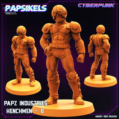 Papz Industries Henchmen -  Resin Miniature - Tabletop  miniature - Fantasy Miniature - 32mm - D&D -  Sci-fi Miniature - Papsikel