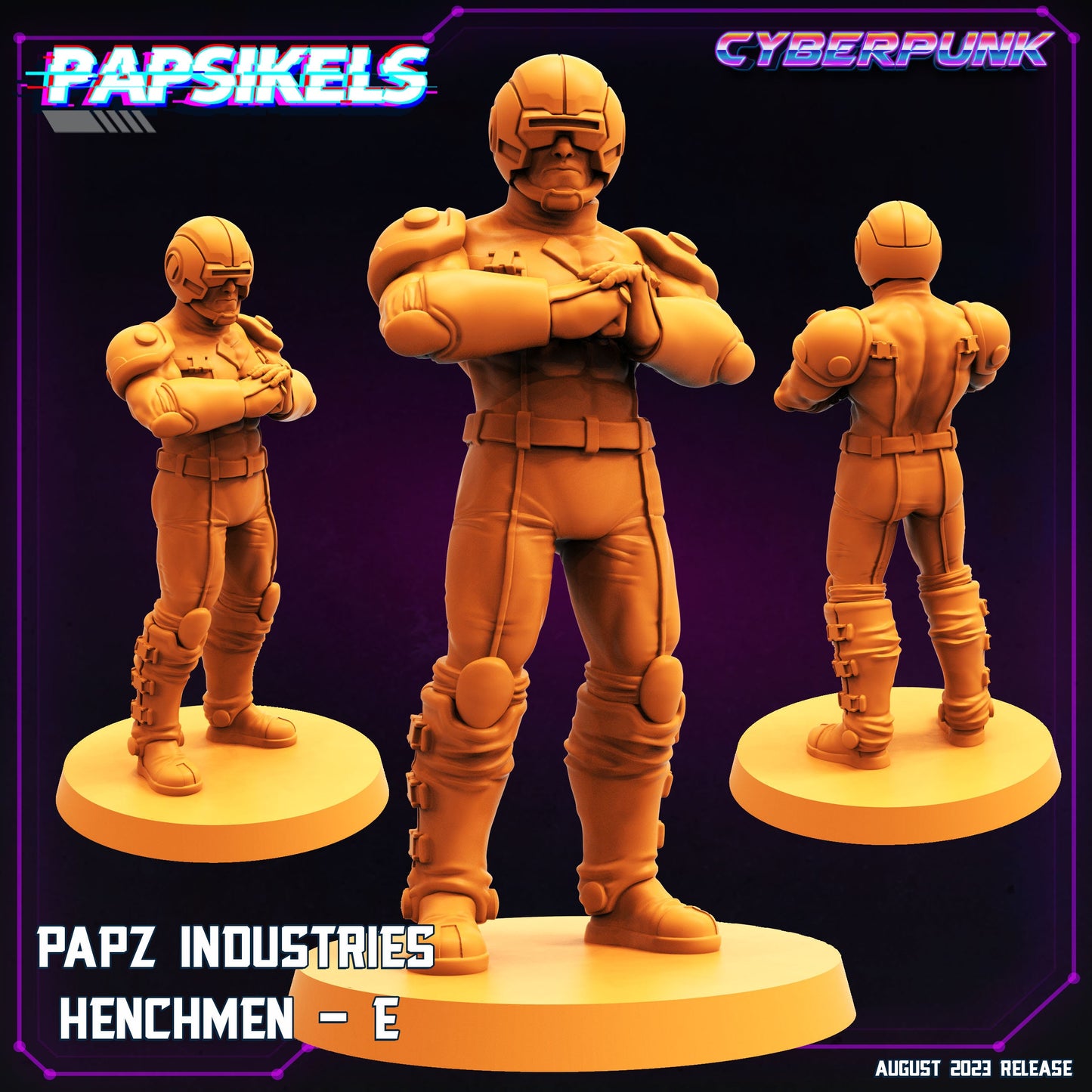 Papz Industries Henchmen -  Resin Miniature - Tabletop  miniature - Fantasy Miniature - 32mm - D&D -  Sci-fi Miniature - Papsikel