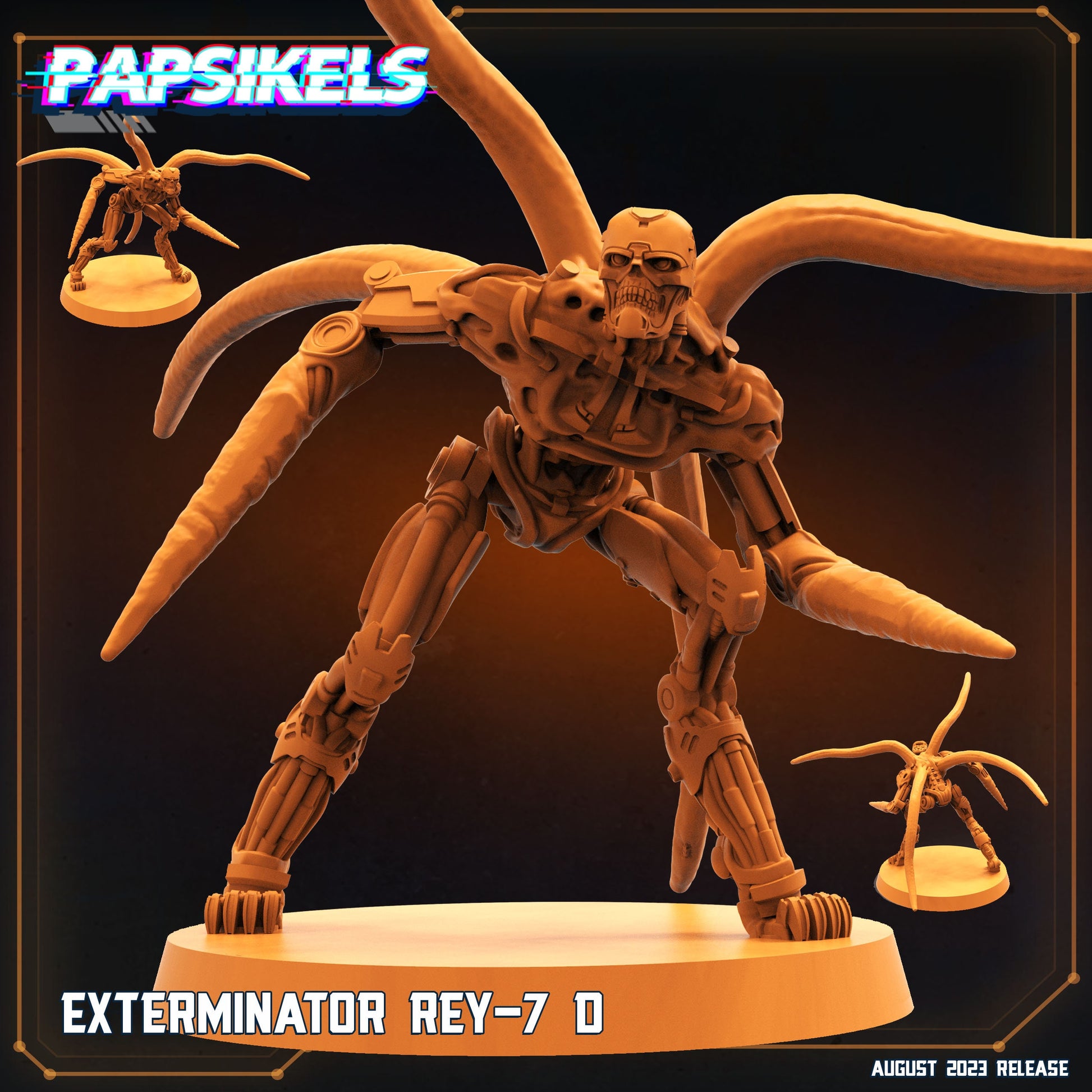 Exterminator Rey - Resin Miniature - Tabletop miniature - Fantasy Miniature - 32mm - D&D - Sci-fi Miniature - Papsikel