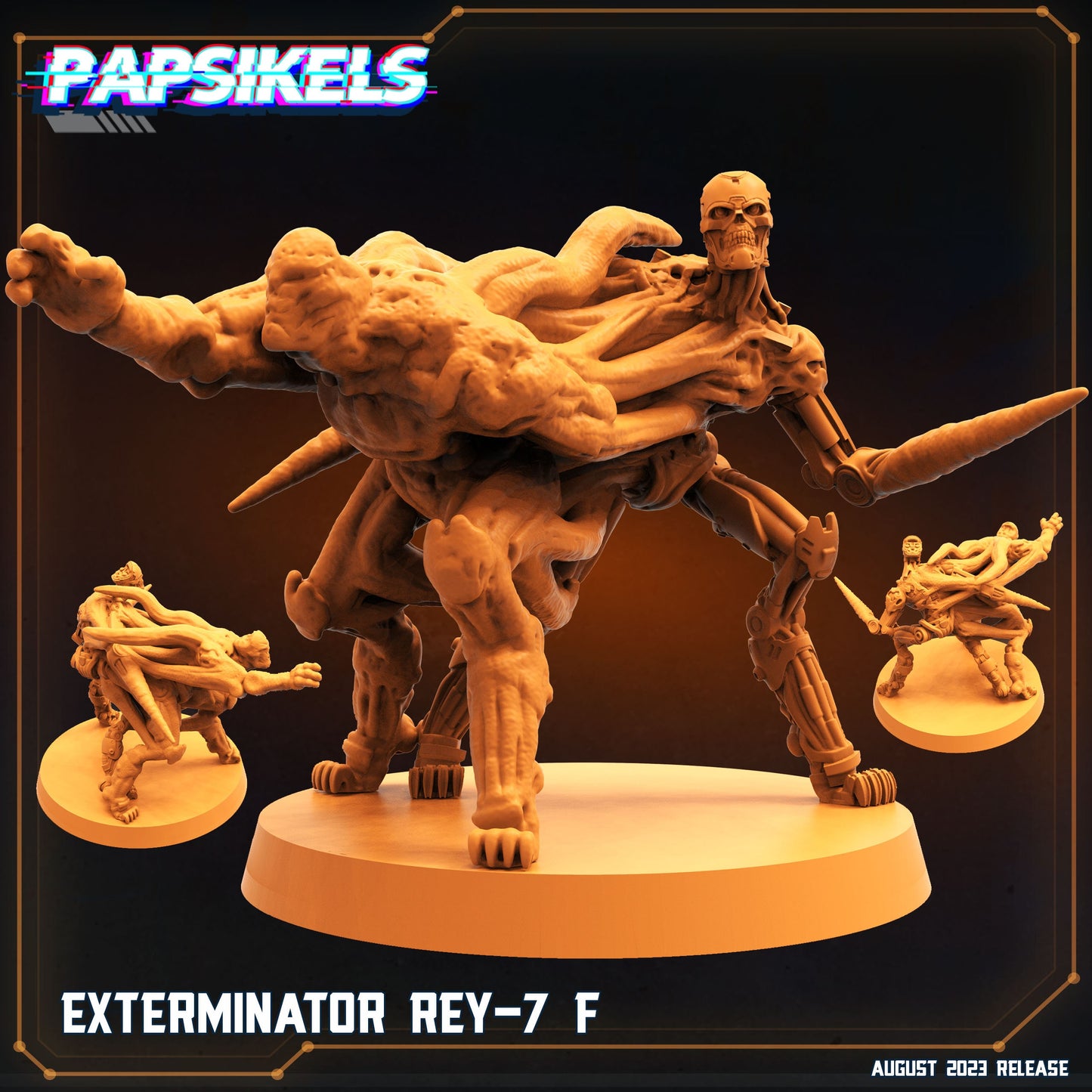 Exterminator Rey - Resin Miniature - Tabletop miniature - Fantasy Miniature - 32mm - D&D - Sci-fi Miniature - Papsikel