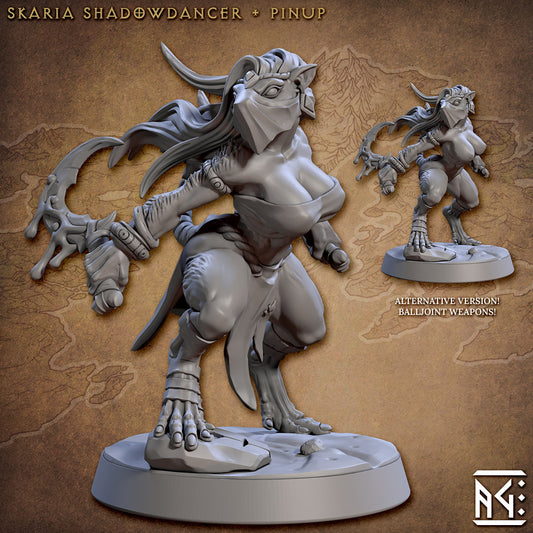 Skaria Main Version - 3D Printed Miniature - Fantasy Miniature -Tabletop  Miniature - Tabletop Miniature - D&D - Artisan Guild