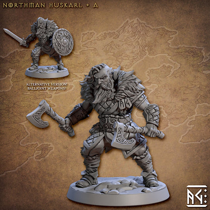 Huskarl - 3D Printed Miniature - Fantasy Miniature -Tabletop  Miniature - Tabletop Miniature - D&D - Artisan Guild