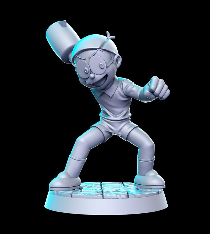 Nobita - 3D Printed Miniature - Fantasy Miniature - Tabletop Miniature - D&D - RN Estudio