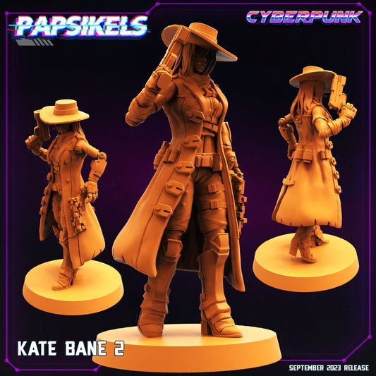 Kate Bane 2  -  Resin Miniature - Tabletop  miniature - Fantasy Miniature - 32mm - D&D -  Sci-fi Miniature - Papsikel