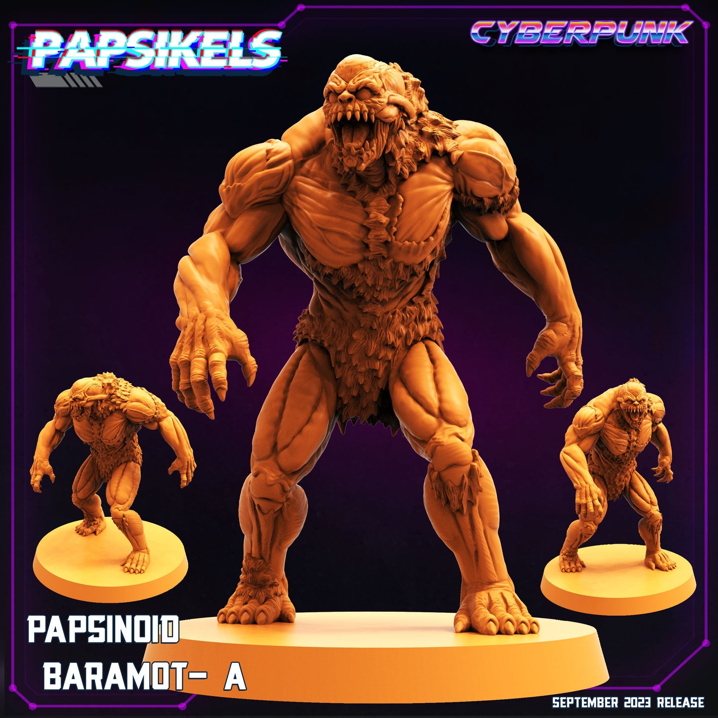 Papsinoid Baramot - Resin Miniature - Tabletop miniature - Fantasy Miniature - 32mm - D&D - Sci-fi Miniature - Papsikel