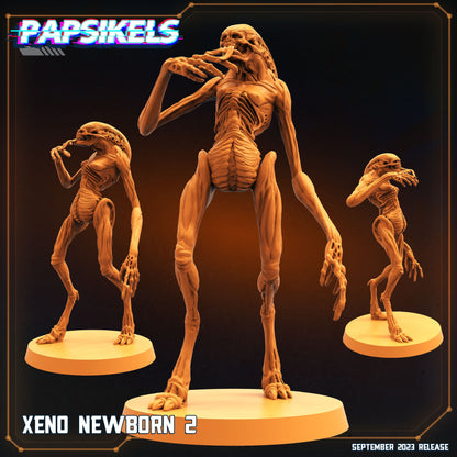 Xeno Newborn   -  Resin Miniature - Tabletop  miniature - Fantasy Miniature - 32mm - D&D -  Sci-fi Miniature - Papsikel