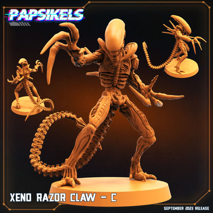 Xeno Razor   -  Resin Miniature - Tabletop  miniature - Fantasy Miniature - 32mm - D&D -  Sci-fi Miniature - Papsikel