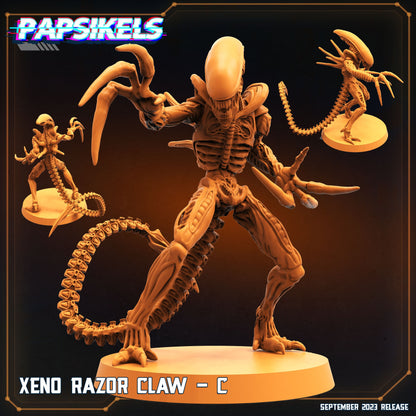 Xeno Razor - Resin Miniature - Tabletop miniature - Fantasy Miniature - 32mm - D&D - Sci-fi Miniature - Papsikel