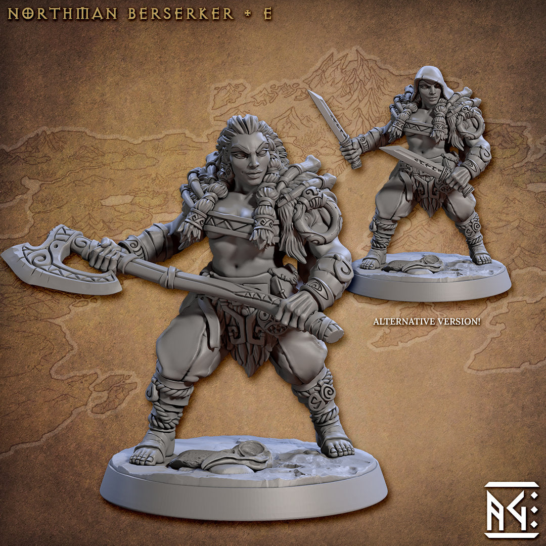 Berserker - Tabletop  miniature - Fantasy - 32mm - D&D  Resin Miniature - Artisan Guild