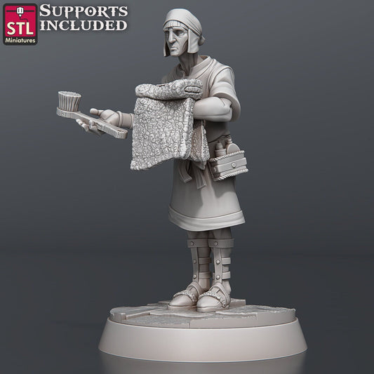 BathHouse Assistants - Tabletop  miniature - Fantasy - 32mm - D&D  Resin Miniature