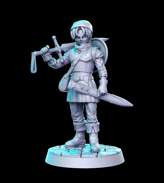 DQ Terry - 3D Printed Miniature - Fantasy Miniature - Tabletop Miniature - D&D - RN Estudio