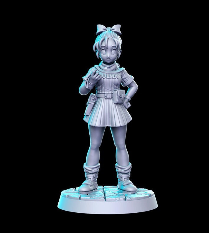 Bulma - 3D Printed Miniature - Fantasy Miniature - Tabletop Miniature - D&D - RN Estudio