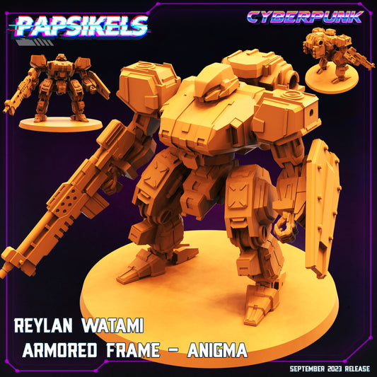 Armored Frame - Reylan  -  Resin Miniature - Tabletop  miniature - Fantasy Miniature - 32mm - D&D -  Sci-fi Miniature - Papsikel