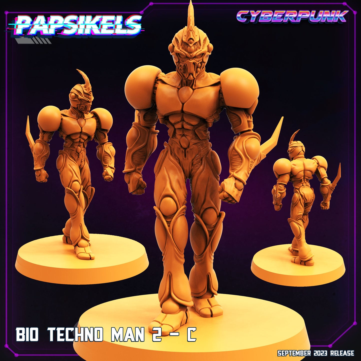 Bio Tech   -  Resin Miniature - Tabletop  miniature - Fantasy Miniature - 32mm - D&D -  Sci-fi Miniature - Papsikel