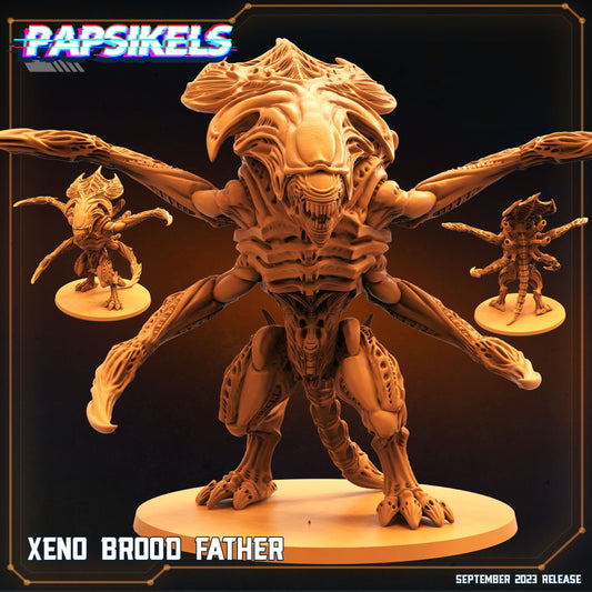 Xeno Brood Father - Resin Miniature - Tabletop miniature - Fantasy Miniature - 32mm - D&D - Sci-fi Miniature - Papsikel