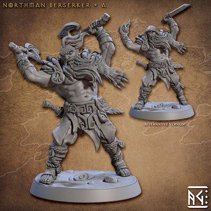 Berserker - Tabletop  miniature - Fantasy - 32mm - D&D  Resin Miniature - Artisan Guild