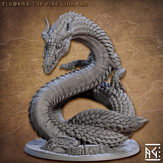 Eldormr - Tabletop  miniature - Fantasy - 32mm - D&D  Resin Miniature - Artisan Guild