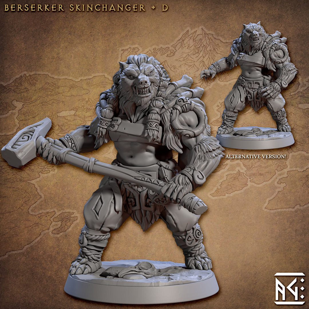 Skinchanger - Tabletop  miniature - Fantasy - 32mm - D&D  Resin Miniature - Artisan Guild