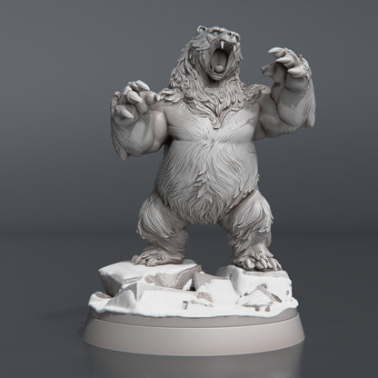 Bear Set - Tabletop  miniature - Fantasy - 32mm - D&D  Resin Miniature