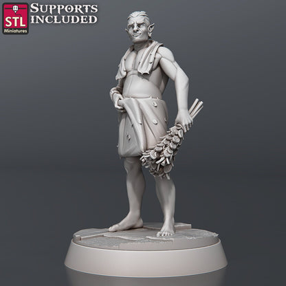 BathHouse Clients  - Tabletop  miniature - Fantasy - 32mm - D&D  Resin Miniature