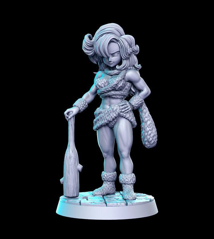 Ayla - 3D Printed Miniature - Fantasy Miniature - Tabletop Miniature - D&D - RN Estudio