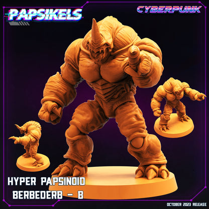 Hyper papsinoid Berbederd -  Resin Miniature - Tabletop  miniature - Fantasy Miniature - 32mm - D&D -  Sci-fi Miniature - Papsikel