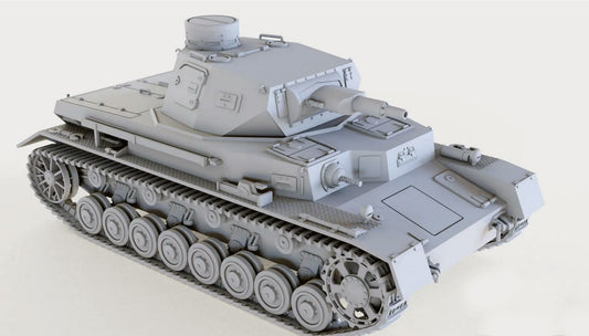 Panzer Tank 4 A -  Resin Miniature - Tabletop  miniature - WW2 Miniature