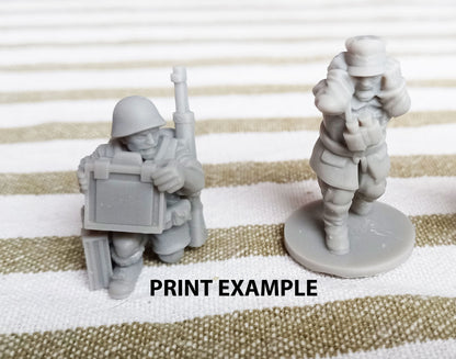 German Panzerfaust  -  Resin Miniature - Tabletop  miniature - WW2 Miniature - 28mm