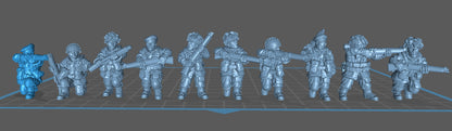 10 GB Airborne Rifeman -  Resin Miniature - Tabletop  miniature - WW2 Miniature - 28mm