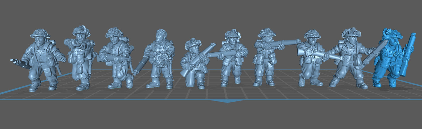 10 GB CW Rifeman Team -  Resin Miniature - Tabletop  miniature - WW2 Miniature - 28mm