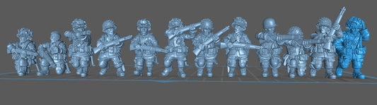 US Rifeman Team  -  Resin Miniature - Tabletop  miniature - WW2 Miniature - 28mm