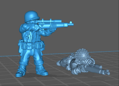 US GI Snipe -  Resin Miniature - Tabletop  miniature - WW2 Miniature - 28mm