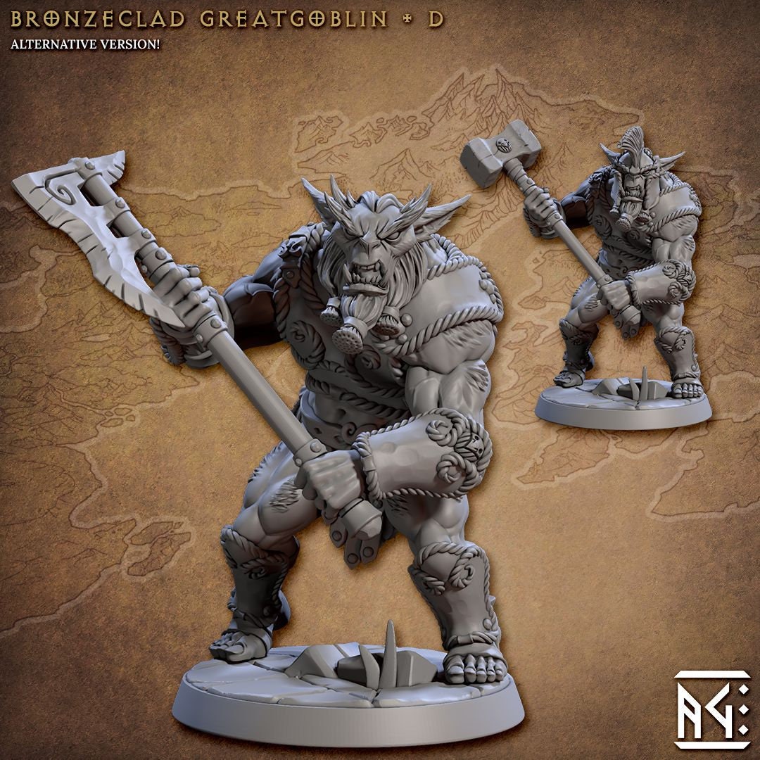 Greatgoblins - Tabletop  miniature - Fantasy - 32mm - D&D  Resin Miniature - Artisan Guild DnD