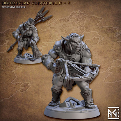 Greatgoblins - Tabletop  miniature - Fantasy - 32mm - D&D  Resin Miniature - Artisan Guild DnD