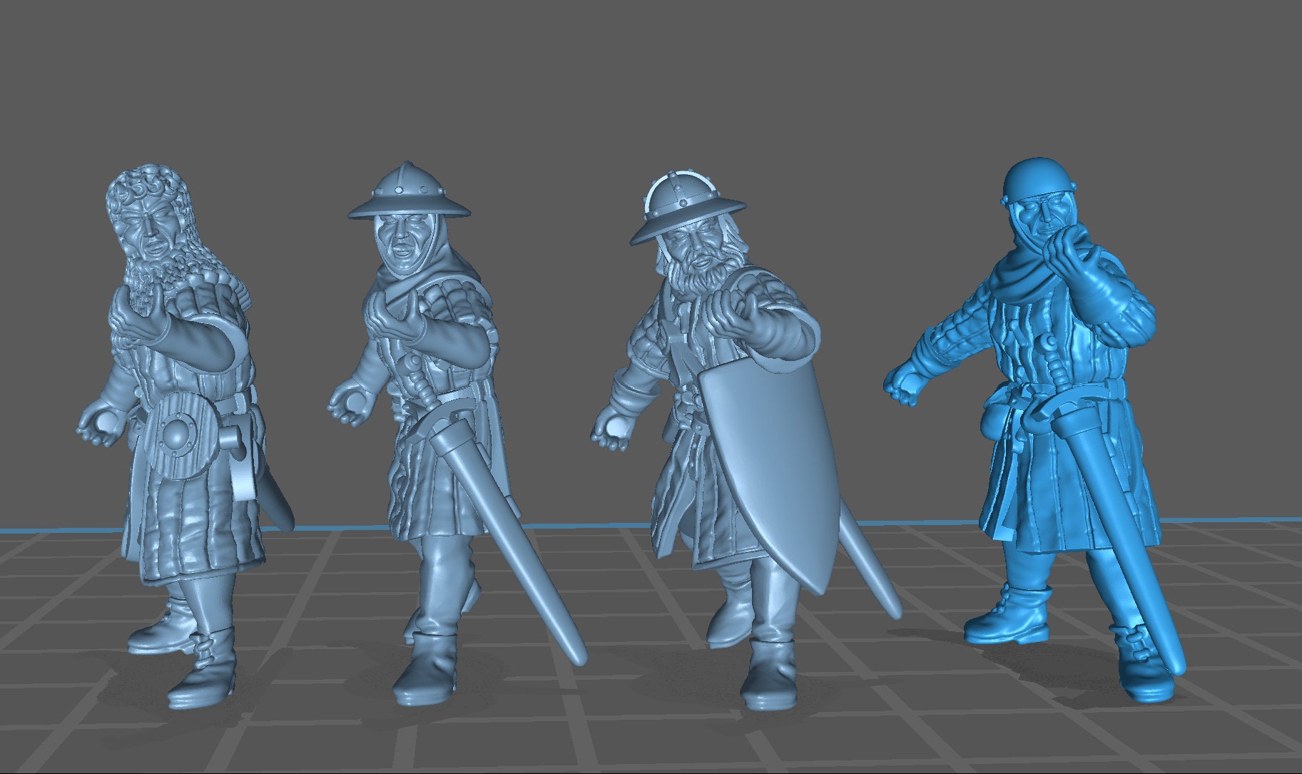 Pikemen - Resin Miniature - Tabletop miniature - Medieval Miniature - 28mm