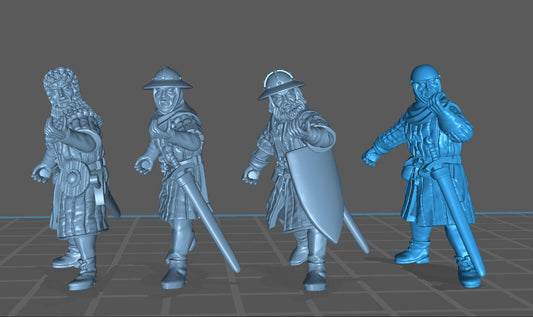 Pikemen - Resin Miniature - Tabletop miniature - Medieval Miniature - 28mm