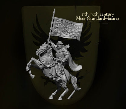 Moore standard Bearer - Resin Miniature - Tabletop miniature - Medieval Miniature - 28mm