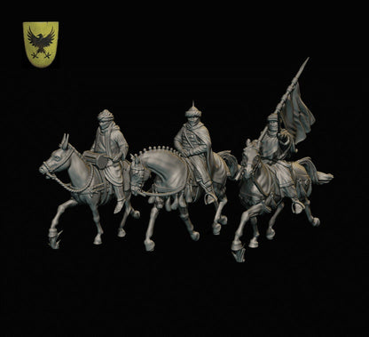 Berber Cavalry Command Group -  Resin Miniature - Tabletop  miniature - Medieval Miniature