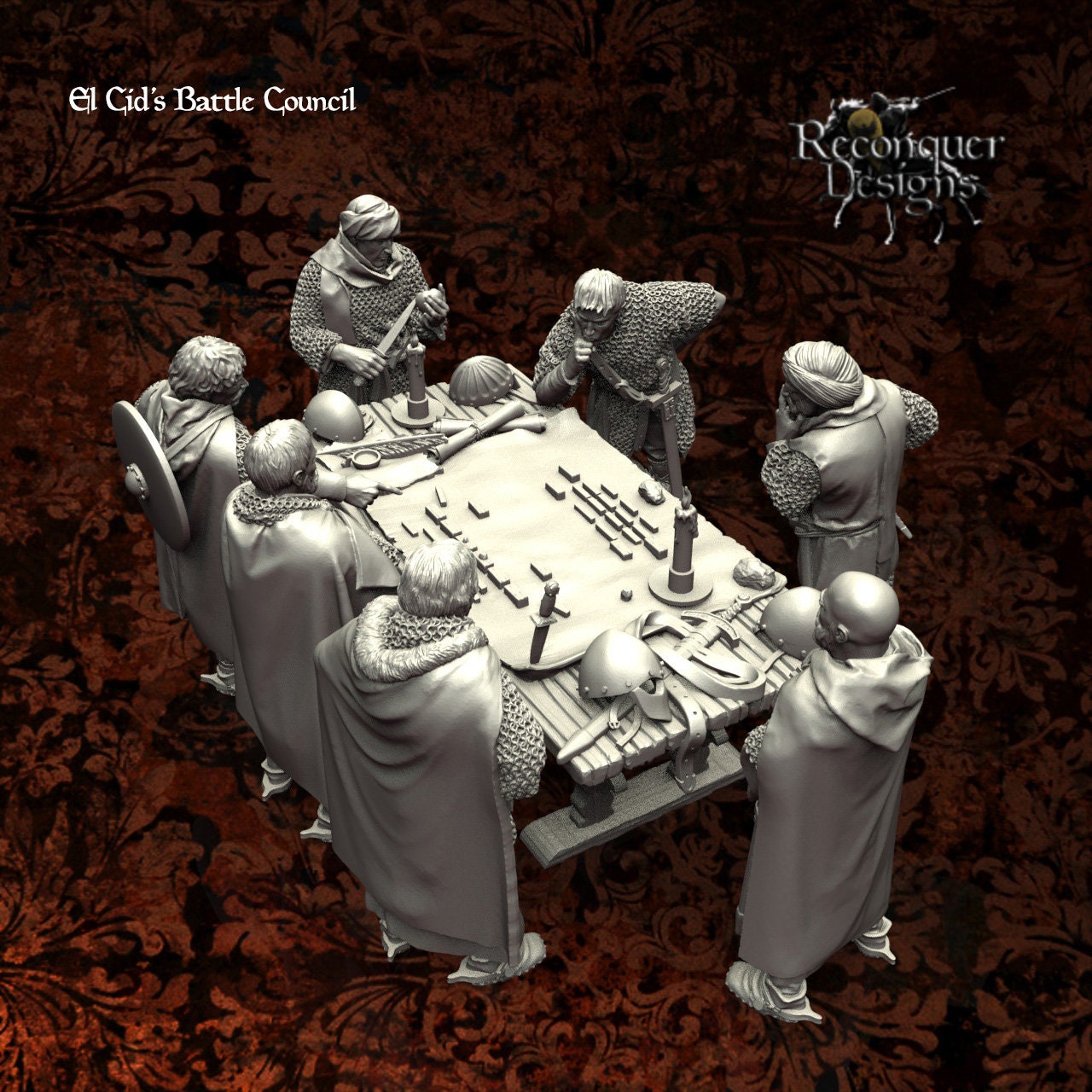 Battle Council - Resin Miniature - Tabletop miniature - Medieval Miniature