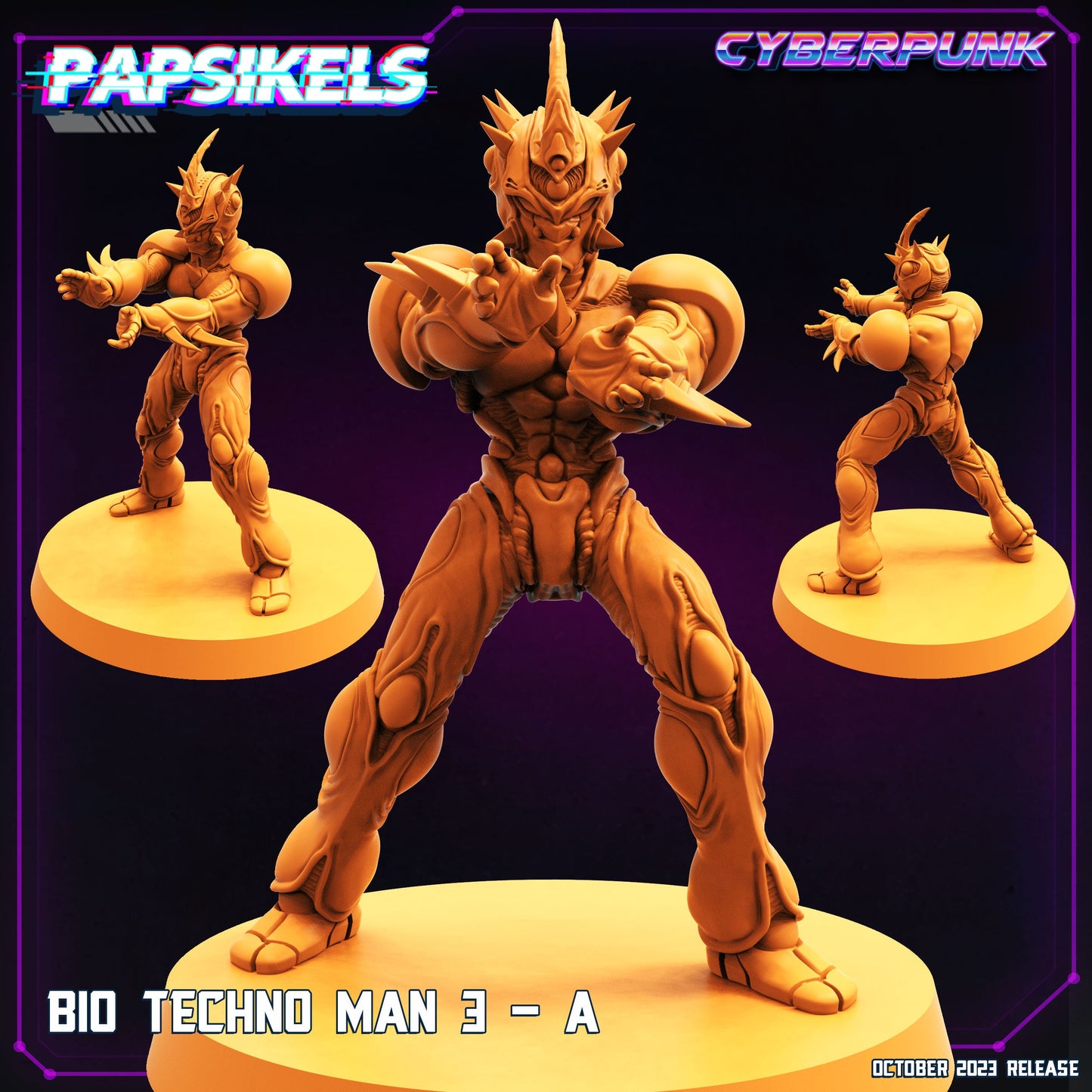 Bio Techno Man - Resin Miniature - Tabletop miniature - Fantasy Miniature - 32mm - D&D - Sci-fi Miniature - Papsikel