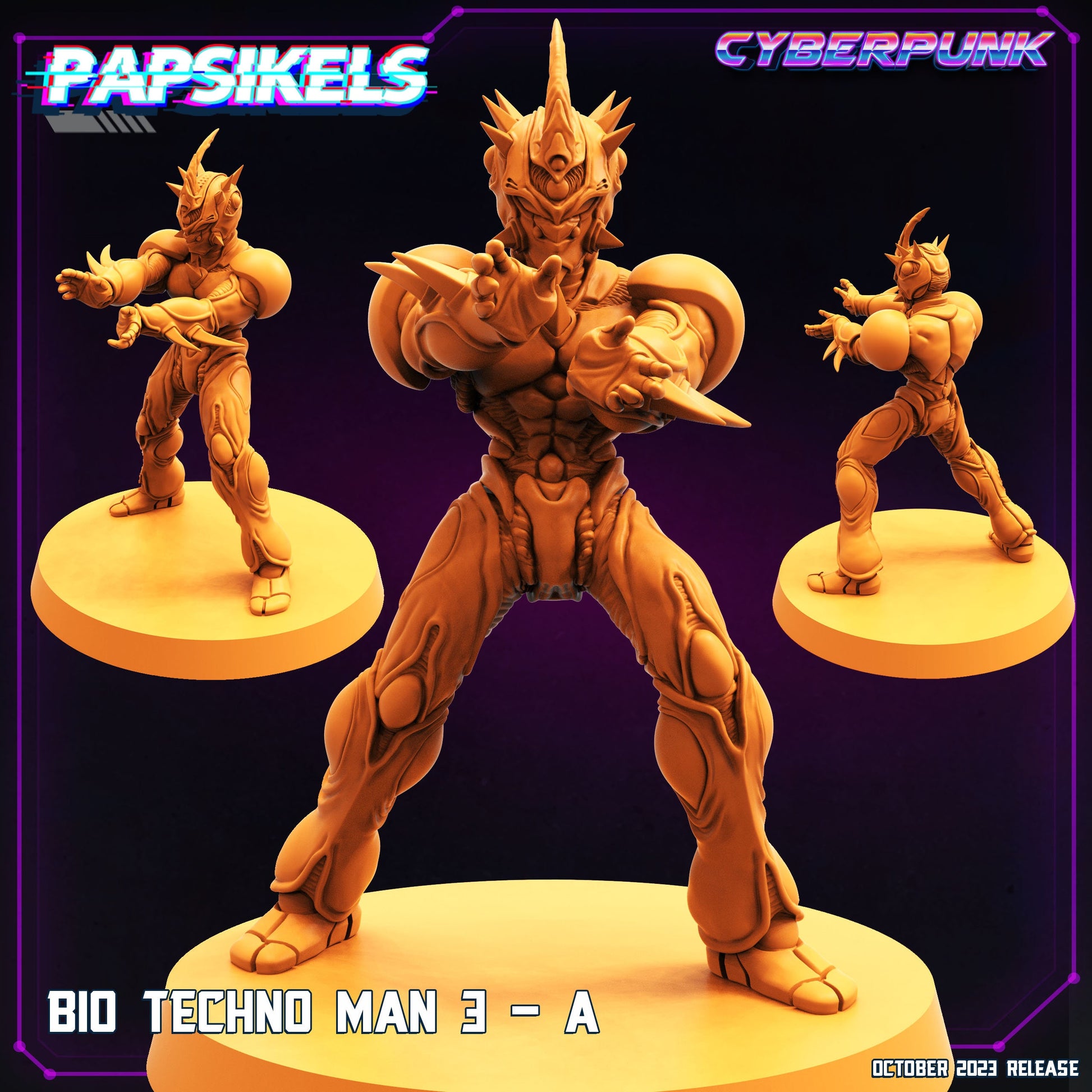 Bio Techno Man - Resin Miniature - Tabletop miniature - Fantasy Miniature - 32mm - D&D - Sci-fi Miniature - Papsikel