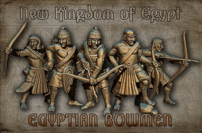 Egyptian Bowman -  Resin Miniature - Tabletop  miniature - Medieval Miniature