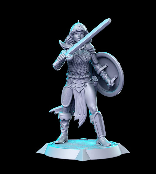 Tika - 3D Printed Miniature - Fantasy Miniature -Tabletop  Miniature - resin miniature - D&D - RN Estudio